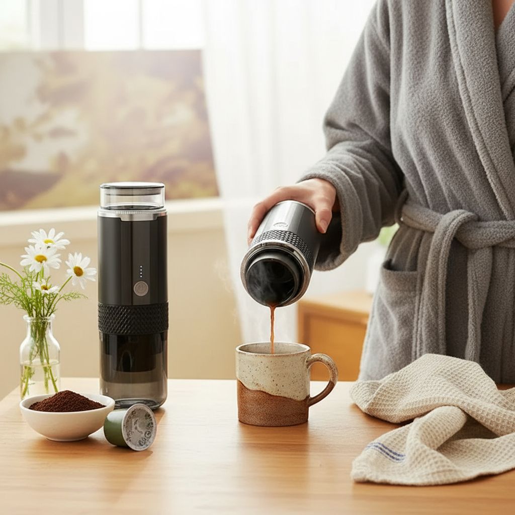 Portable Grind & Brew Coffee Maker